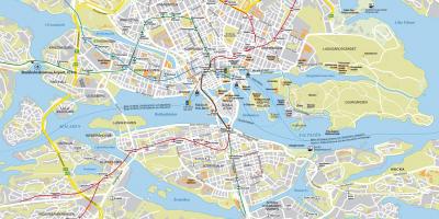 Mapa miasta Sztokholm