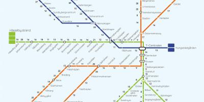 Mapa Sztokholmu pieszo