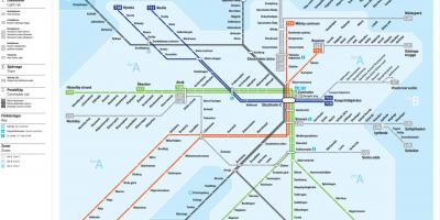 Mapa Sztokholmu tranzytem