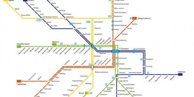 Mapa metra w Sztokholmie art.