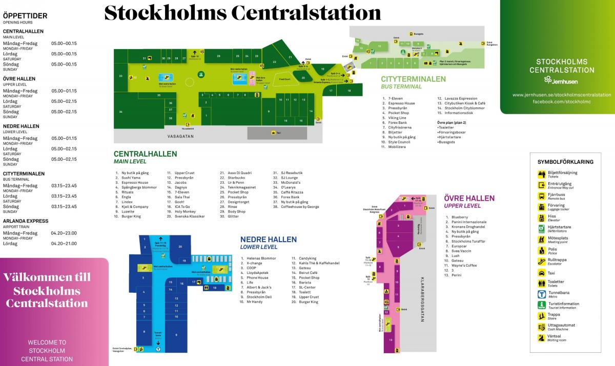 Sztokholmskie kolejowy mapie