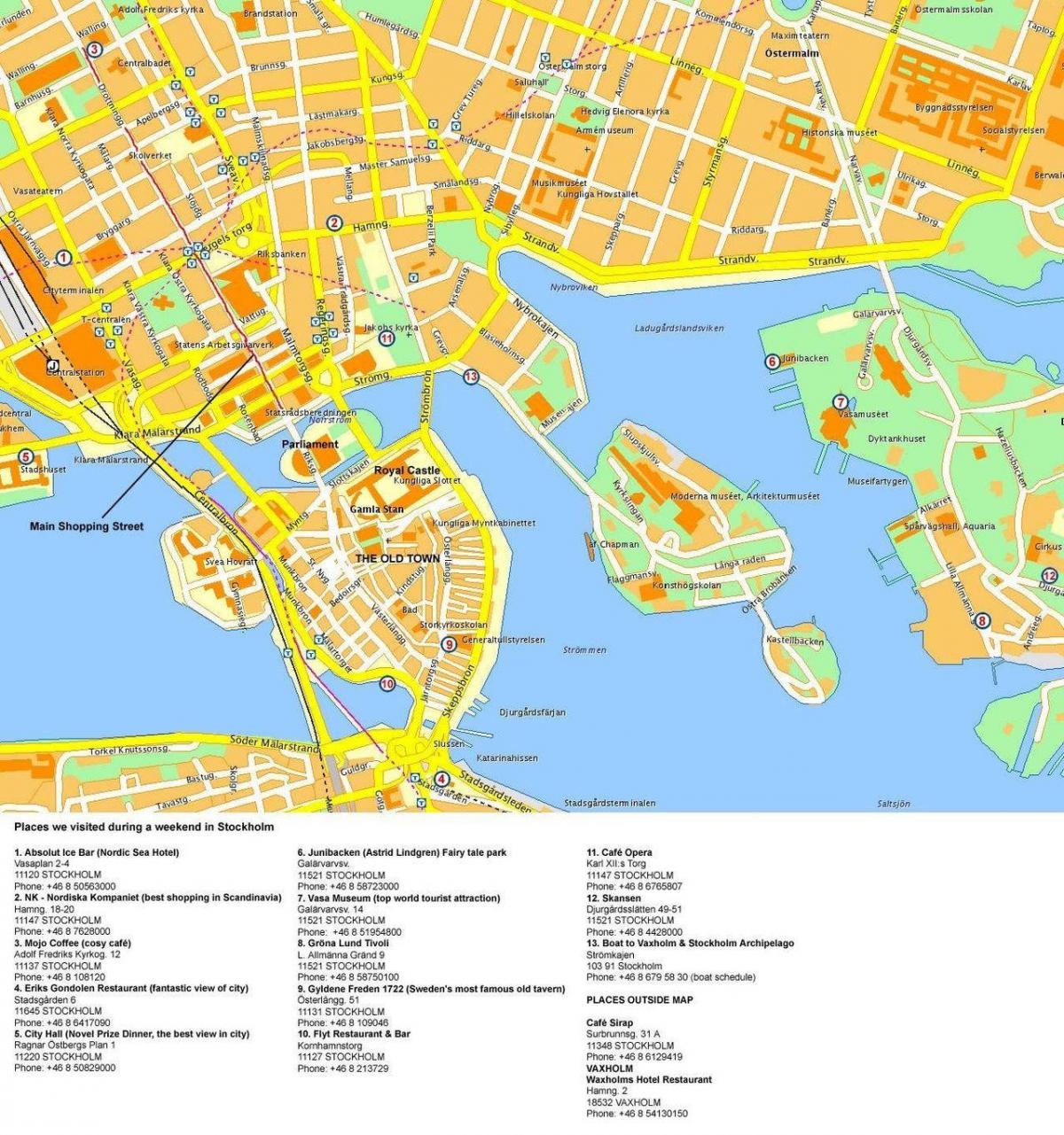 mapa Sztokholm cruise terminal