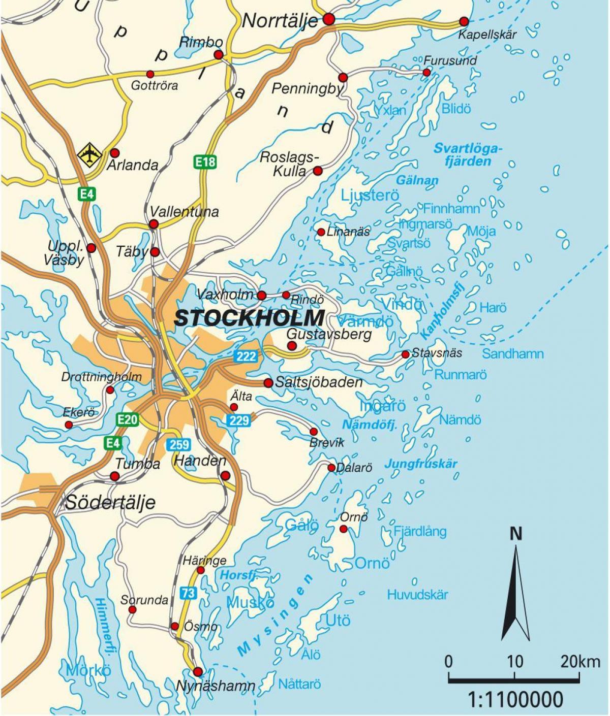 Sztokholm na mapie