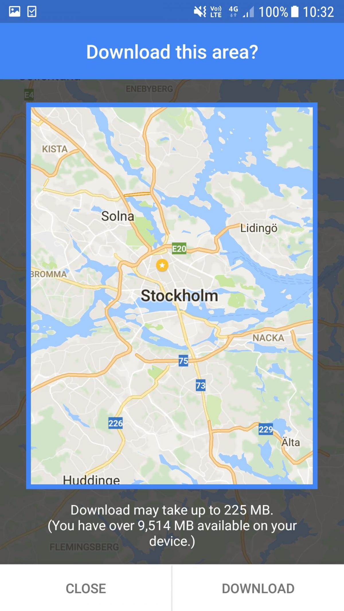 offline mapa Sztokholmu