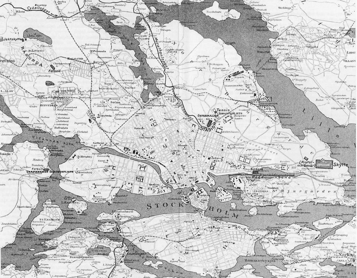 mapa Sztokholmu, Stare miasto