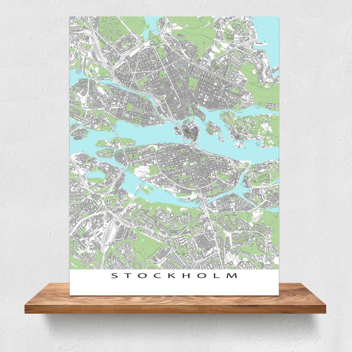 mapa Sztokholmu wydrukować mapę 