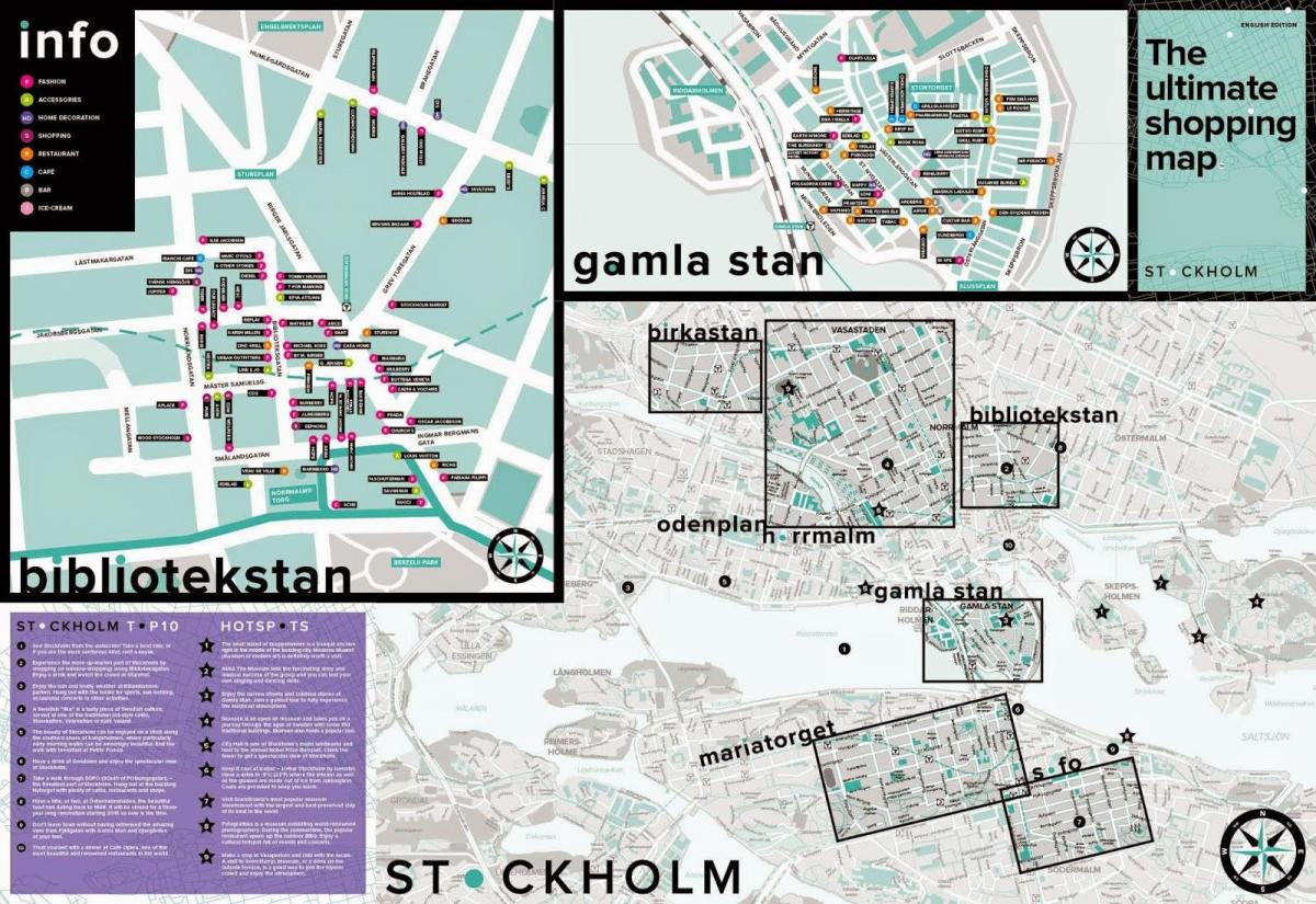 mapa Sztokholmu-sklepy
