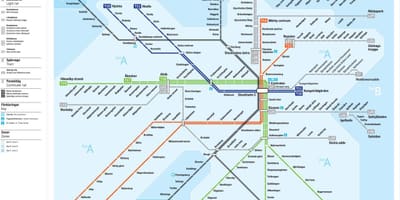 Głównego dworca kolejowego w Sztokholmie mapie
