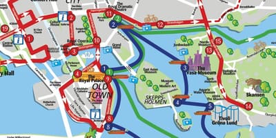 Sztokholm zabytki mapa