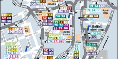 Mapa Sztokholmu linia autobusowa 76 
